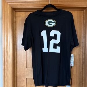 Black Graphic Green Packer T-Shirt